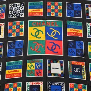 Vintage CHANEL CC Squares Scarf